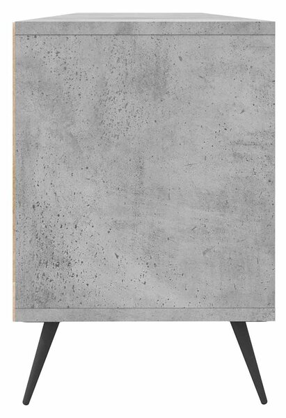 Betonszürke szerelt fa TV-szekrény 150x30x44,5 cm