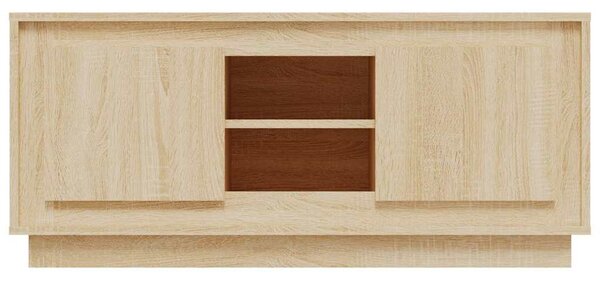 Sonoma tölgyszínű szerelt fa TV-szekrény 102x35x45 cm