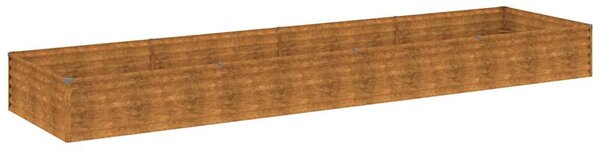 Corten acél kerti magaságyás 387x100x36 cm
