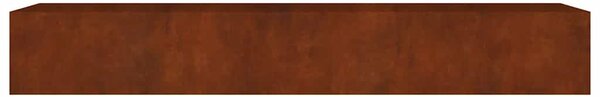 Corten acél kerti magaságyás 280 x 80 x 40 cm