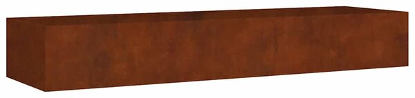 Corten acél kerti magaságyás 280 x 80 x 40 cm