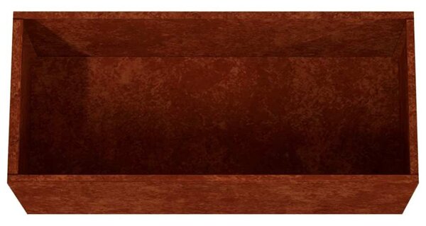 Corten acél növénytartó 62x30x29 cm