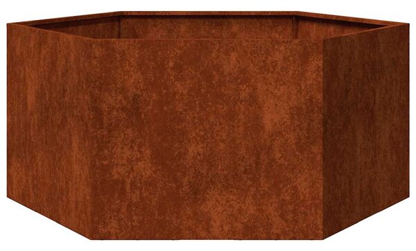 Rozsda színű corten acél növénytartó 90 x 90 x 45 cm