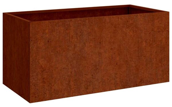 Corten acél növénytartó 62x30x29 cm