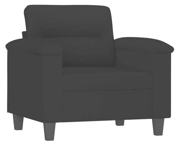 VidaXL fekete mikroszálas szövet kanapéfotel 60 cm