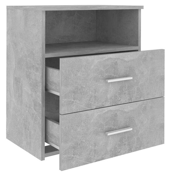 Betonszürke éjjeliszekrény 50 x 32 x 60 cm