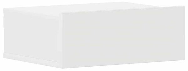 2 db fehér szerelt fa függő éjjeliszekrény 40 x 30 x 15 cm