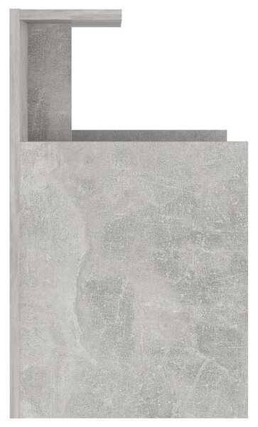 2 db betonszürke szerelt fa éjjeliszekrény 40 x 35 x 60 cm