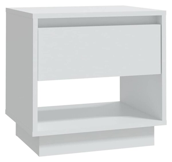 2 db fehér forgácslap éjjeliszekrény 45 x 34 x 44 cm