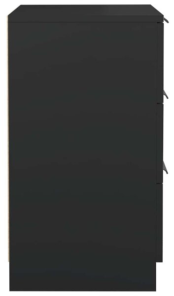 2 db fekete éjjeliszekrény 40 x 36 x 65 cm