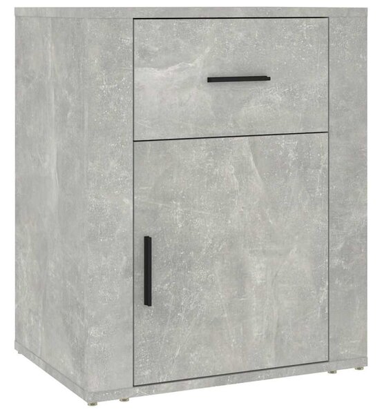 Betonszürke szerelt fa éjjeliszekrény 50 x 36 x 60 cm