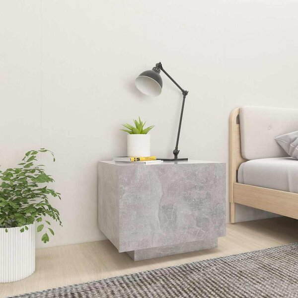 Betonszürke forgácslap éjjeliszekrény 100 x 35 x 40 cm