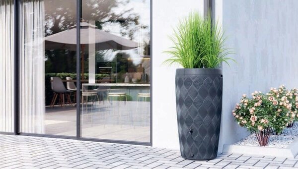 Form Plastic - Esővízgyűjtő Kaspó - 240 Liter - Antracit