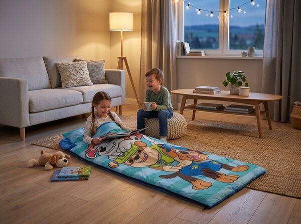 Gyerek hálózsák PAW PATROL 170x70 cm, kék
