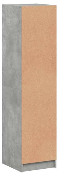 VidaXL betonszürke magasszekrény üvegajtóval 35 x 37 x 142 cm