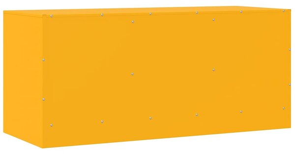 Mustársárga acél TV-szekrény 99 x 39 x 44 cm