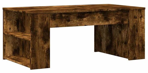 Füstös tölgy színű szerelt fa dohányzóasztal 102 x 55 x 42 cm