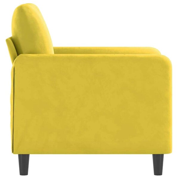VidaXL sárga bársony kanapéfotel 60 cm