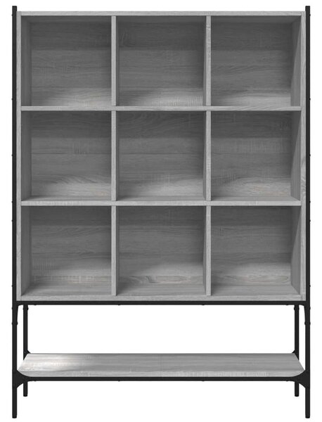 VidaXL Fa Könyvespolc - 10 Rekeszes - 102x30x141,5 cm