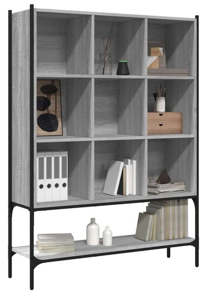VidaXL Fa Könyvespolc - 10 Rekeszes - 102x30x141,5 cm