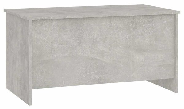 Betonszürke szerelt fa dohányzóasztal 102 x 55,5 x 52,5 cm