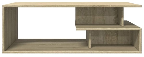 Sonoma tölgy színű szerelt fa dohányzóasztal 102x55x35 cm