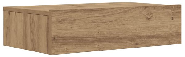 Kézműves tölgy színű TV-szekrény LED-lámpákkal 60x35x15,5 cm