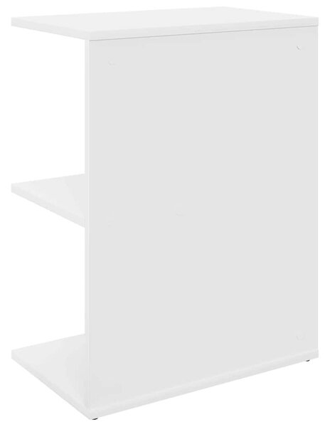 Éjjeliszekrények 2 db fehér 46,5x29x61 cm gépelt fa