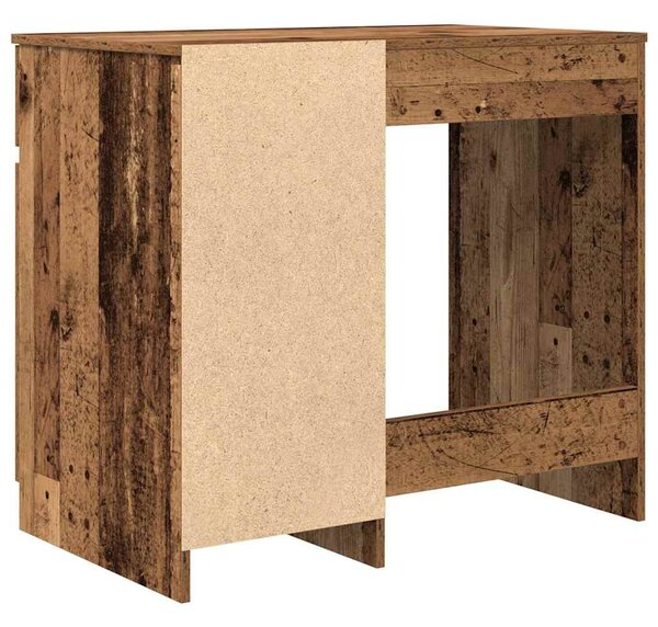 Antik fa szerelt fa íróasztal 86x49x76 cm