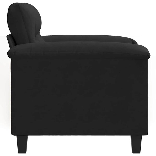 VidaXL fekete mikroszálas szövet kanapéfotel 60 cm