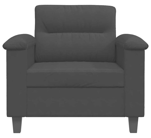 VidaXL fekete mikroszálas szövet kanapéfotel 60 cm