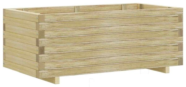 Téglalap alakú fa magaságyás 100 x 50 x 40 cm