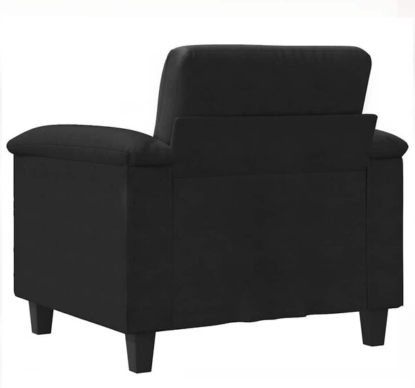 VidaXL fekete mikroszálas szövet kanapéfotel 60 cm