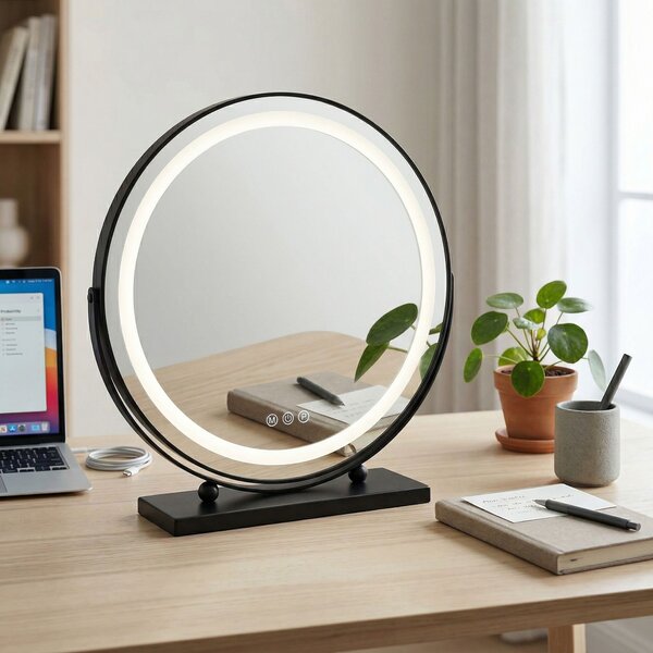 LED Tükör MAKE-UP Black 50 cm
