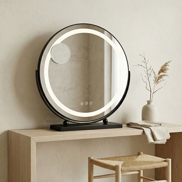 LED Tükör MAKE-UP Black 50 cm