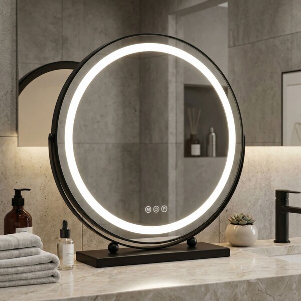 LED Tükör MAKE-UP Black 50 cm