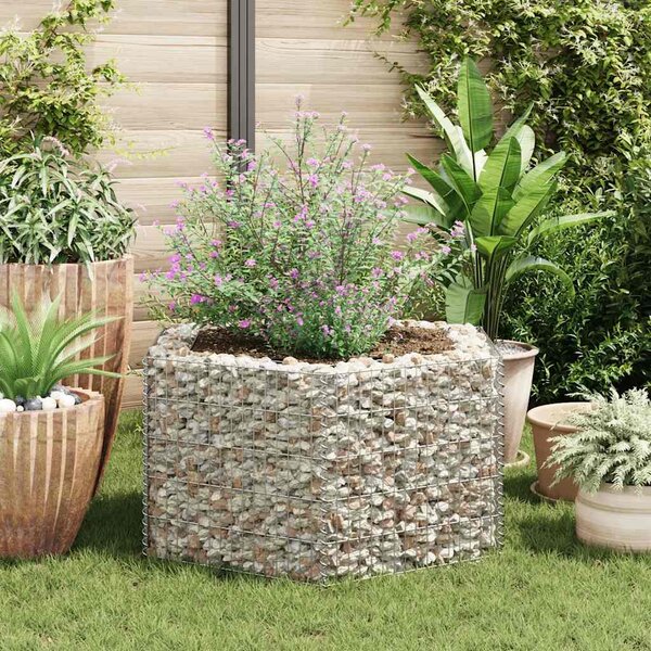 Hatszögletű gabion magaságyás 100 x 90 x 50 cm