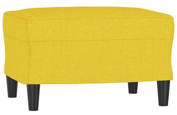 VidaXL világossárga szövet kanapéfotel lábtartóval 60 cm