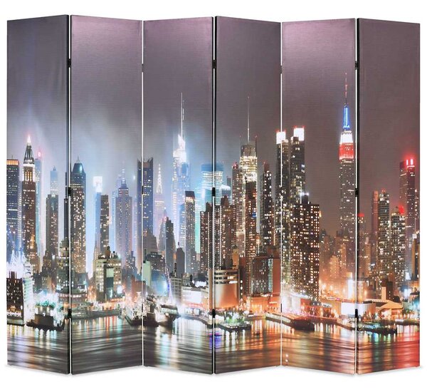Éjszakai New York mintás paraván 228 x 170 cm