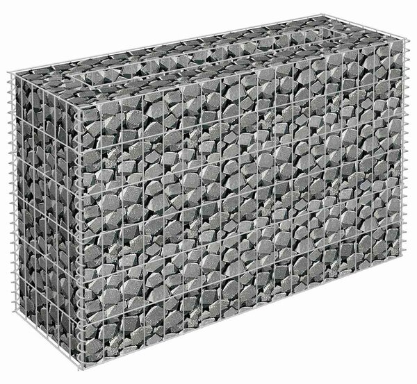 Horganyzott acél gabion magaságyás 90 x 30 x 60 cm
