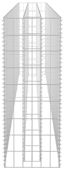 Horganyzott acél gabion magaságyás 270 x 30 x 90 cm