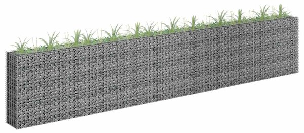 Horganyzott acél gabion magaságyás 450 x 30 x 90 cm