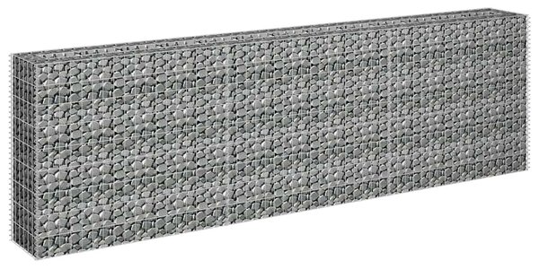 Horganyzott acél gabion magaságyás 270 x 30 x 90 cm