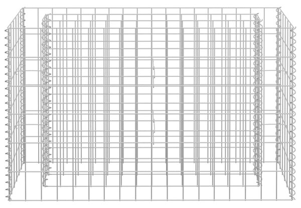 Horganyzott acél gabion magaságyás 90 x 30 x 60 cm