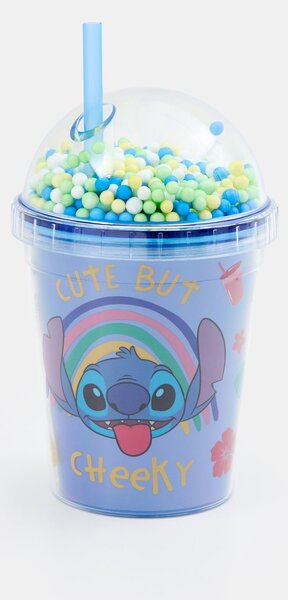 Sinsay - Pohár fedéllel és szívószállal Stitch - többszínű
