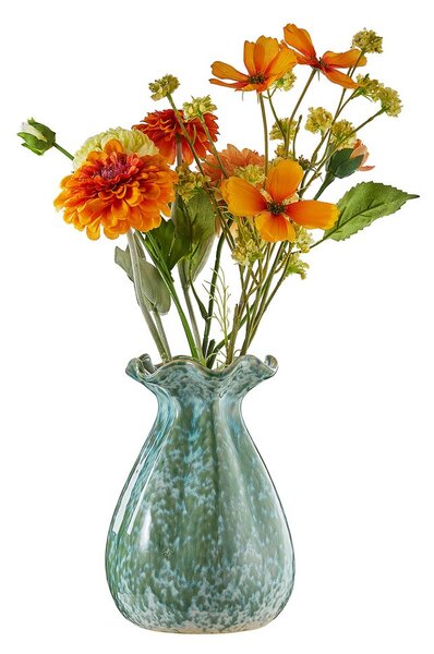 FLORA kerámia váza 20cm kék