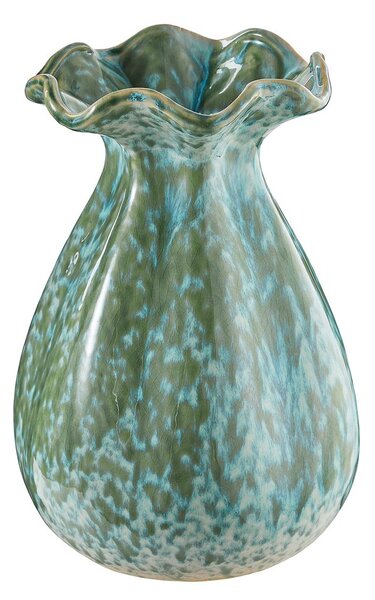 FLORA kerámia váza 20cm kék