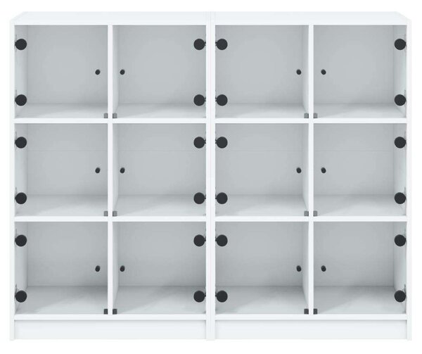 VidaXL Fa Könyvespolc - 12 Rekesz - 136x37x109 cm