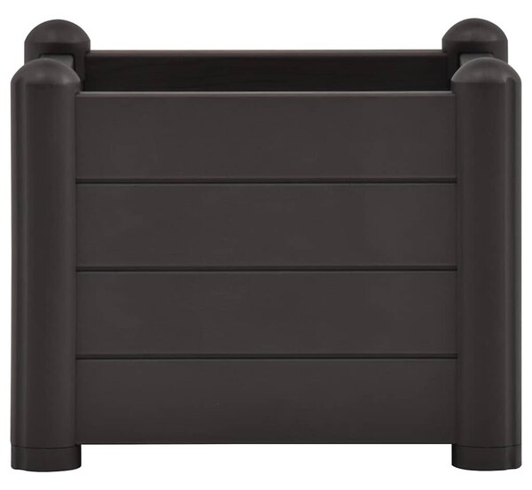 Antracitszürje kerti PP magaságyás 43 x 43 x 35 cm