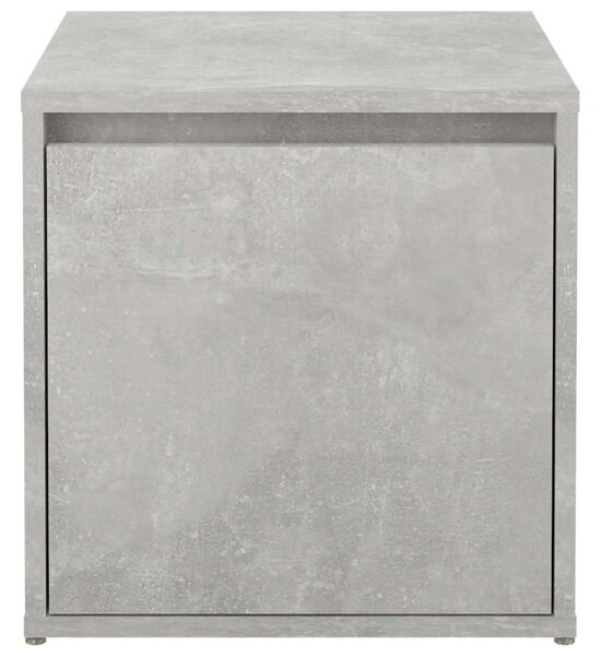 Betonszürke szerelt fa tárolódoboz 40,5 x 40 x 40 cm